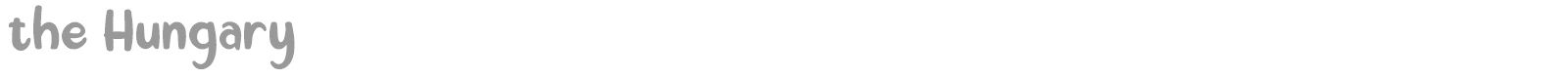 The Hungary font preview